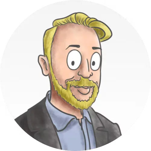 Illustration headshot of Mark Egger